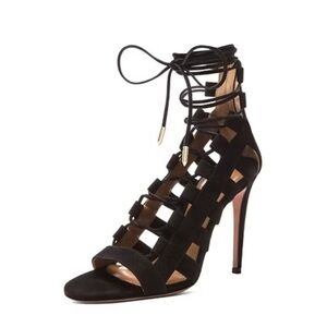 Aquazzura Amazon 105 suede heels